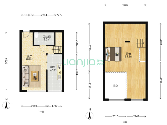 兴旺小爱同学 1室1厅1卫 50平方