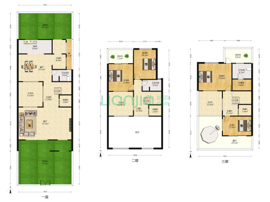 保利冠江墅二期 4室2厅3卫 216平方