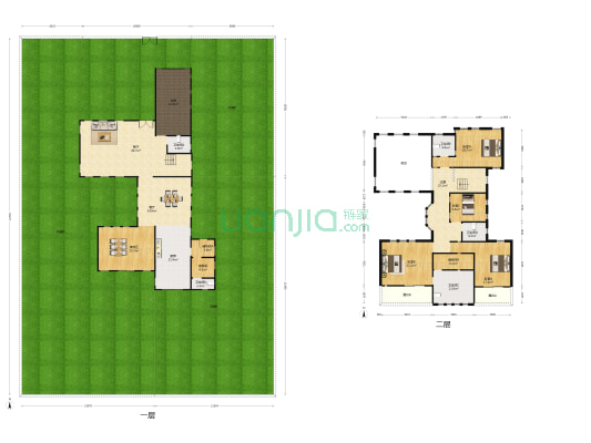 中海翡翠湖岸 4室2厅5卫 336平方