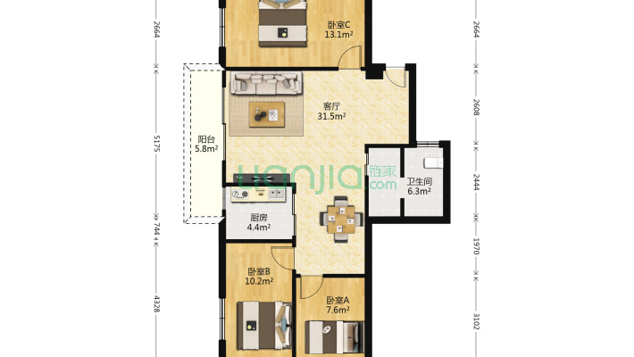半球综合楼二手房实景图