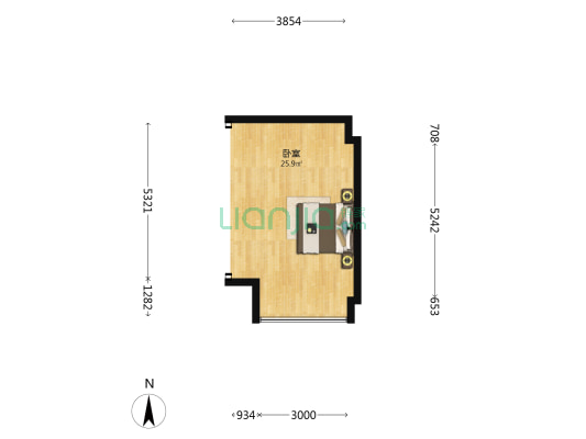 高速滨湖时代广场金融中心 1室0厅0卫 52平方