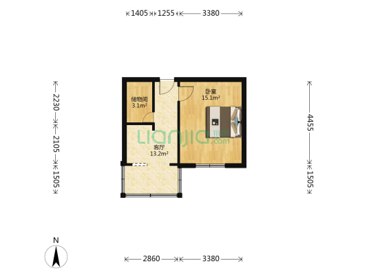 文兴路6号 1室1厅0卫 39平方