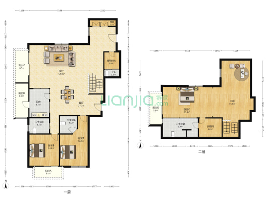 宛平88(公寓) 4室2厅4卫 315平方