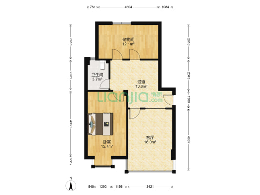 贝丰鑫筑 1室1厅1卫 151平方