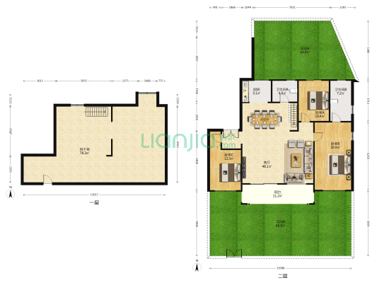 保利和光尘樾二期 3室1厅2卫 142平方
