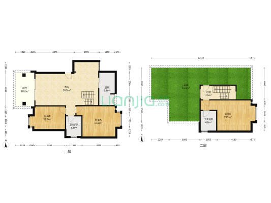上林宽境C区 3室1厅2卫 135平方