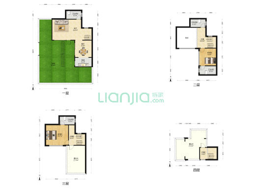 招商新城臻樾府 2室2厅4卫 128平方