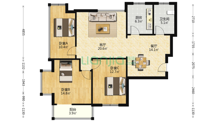 雪峰清泰花苑二手房实景图