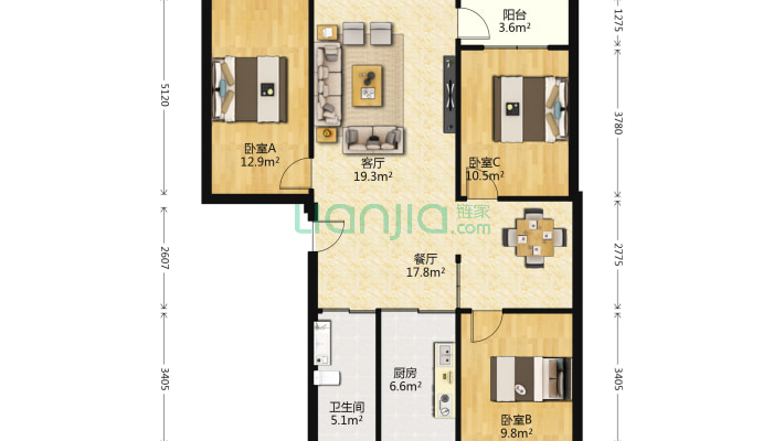 金地花园二手房实景图