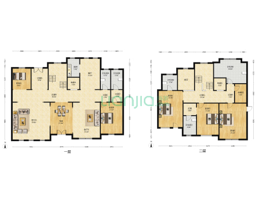 孔雀城九十八玺 6室3厅5卫 392平方