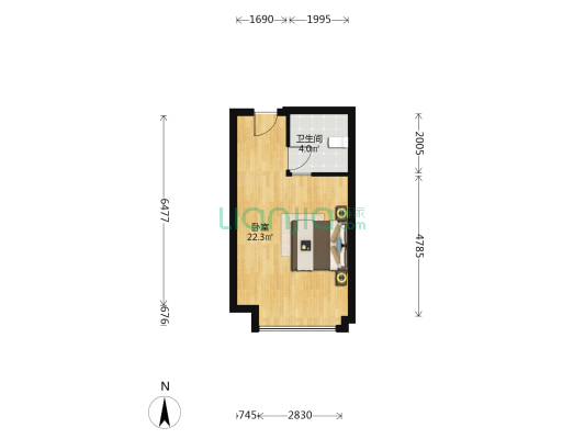 赞成星谷 1室0厅1卫 41平方