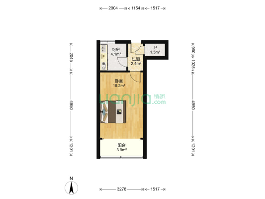 沧台路小区 1室0厅1卫 39平方