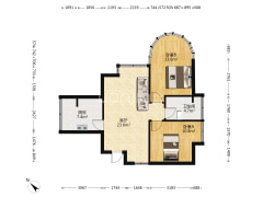 轻轨房（小区距离轻轨环线步行486米，-重庆恒邦C元素户型图