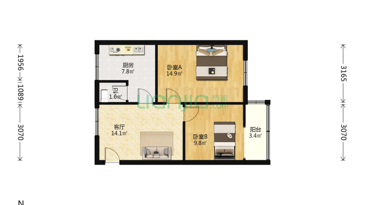 长石村23号二手房实景图