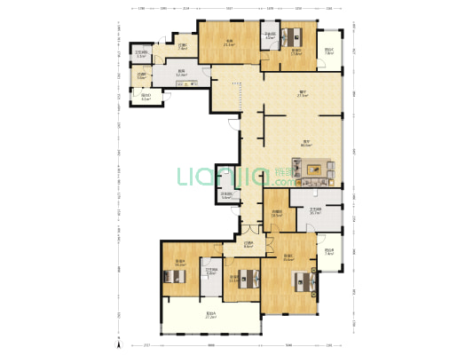 金地 · 天玺 5室2厅5卫 380平方
