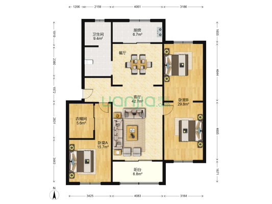 铜山园林宿舍楼 2室1厅1卫 157平方
