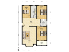 华福佳缘小区 中间楼层 南北通透三居 价格可议-涿州华福佳缘小区户型图