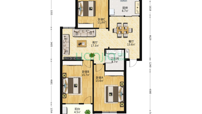 洛社商城8号楼二手房实景图