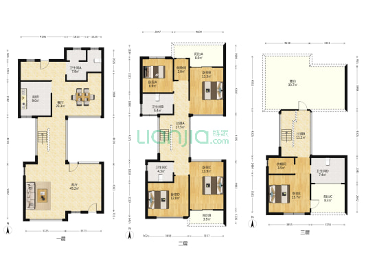翠苑别墅(东区) 5室2厅4卫 306平方