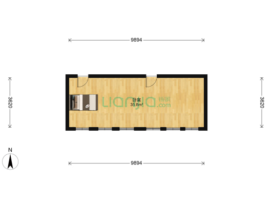 大同门西里 1室0厅0卫 61平方