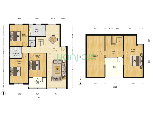 唐家巷42号 4室1厅2卫 113平方