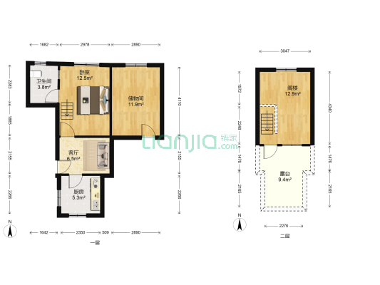 蒋庙前散盘 1室1厅1卫 47平方
