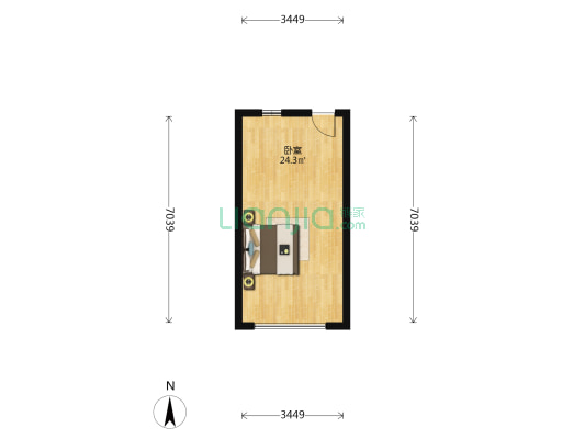 君悦新天地 1室0厅0卫 39平方