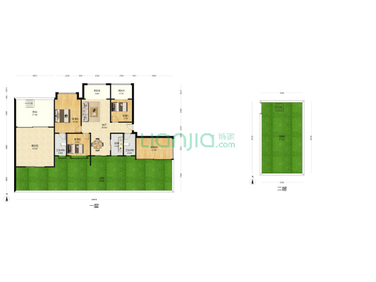 碧桂园翡翠郡 3室1厅2卫 117平方