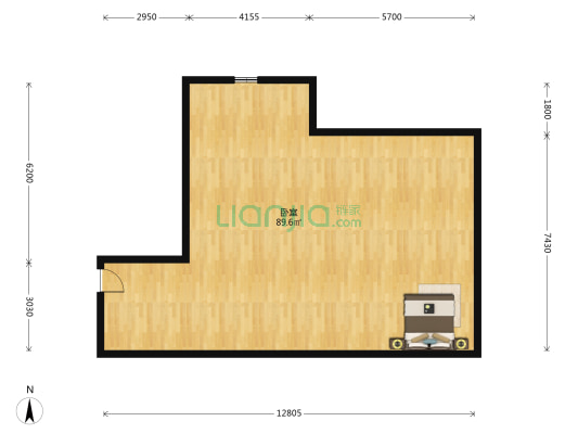 共和西小区 1室0厅0卫 114平方