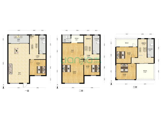 海峡南岸温泉花园 6室1厅4卫 230平方