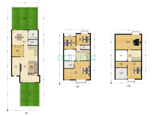 中天花园林语轩 5室2厅4卫 298平方
