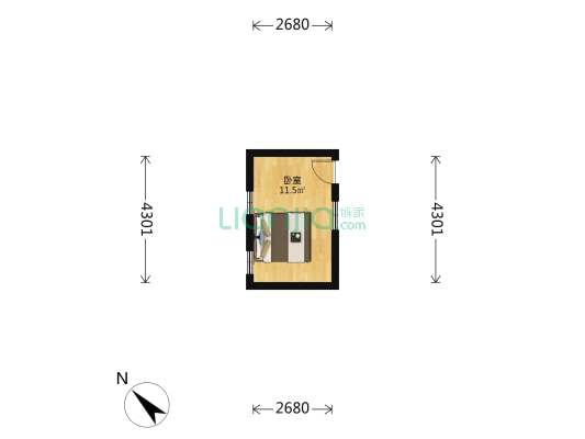 清和南里 1室0厅0卫 11平方