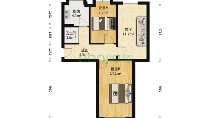 东大三期二手房实景图