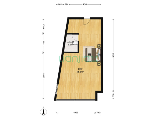 岳阳友阿国际广场 1室0厅1卫 73平方