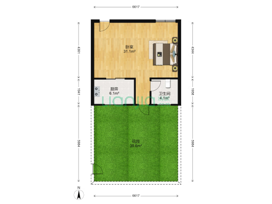 蜀山区望江西路199号 1室0厅1卫 98平方