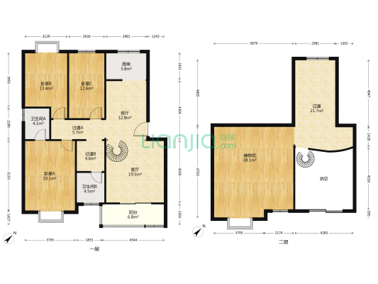 清和园(大庆西路) 3室2厅2卫 130平方