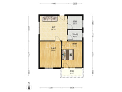 范阳路矿山局家属院南北通透正规两居-涿州矿山局家属楼南院户型图