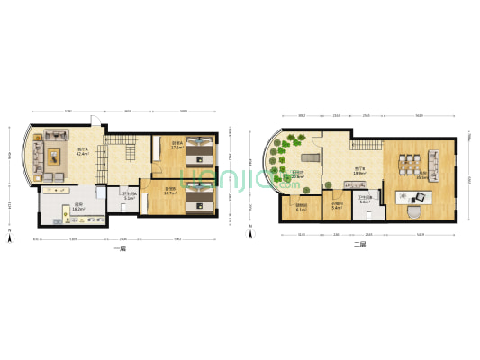 今日家园 3室2厅2卫 185平方