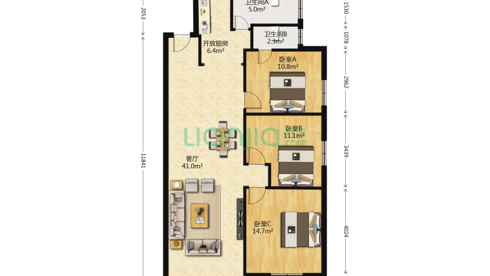 万盛花园二手房实景图