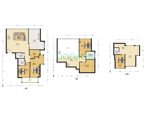 大自然家园三期 4室2厅4卫 347平方