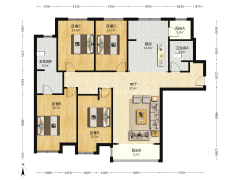 金品时代172平米四居  业主诚意出售 价格可议-涿州金品时代户型图
