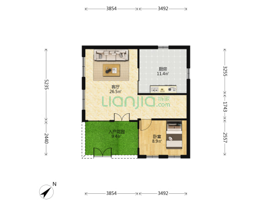 江窖路 1室1厅0卫 117平方