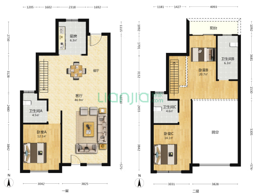 武汉雅居乐花园4期 3室1厅3卫 153平方