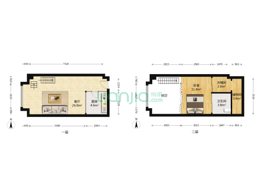 聚星城 1室1厅1卫 42平方