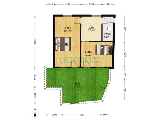 赛儿巷 2室0厅1卫 54平方