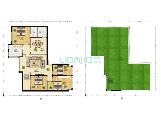 金鸡巷 4室2厅2卫 112平方