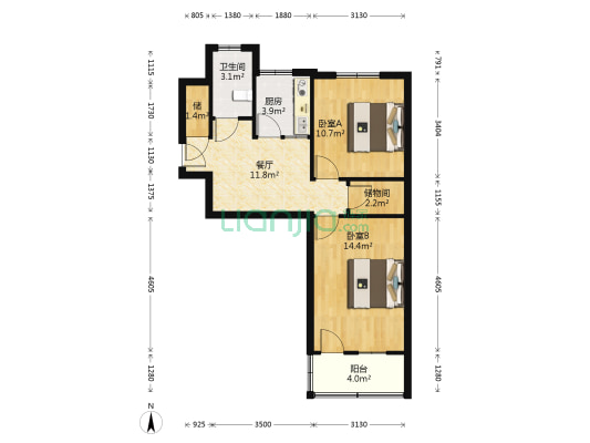 水秀新村 2室1厅1卫 62平方