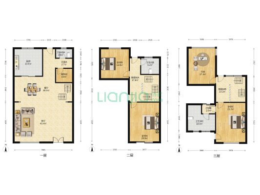 华润中央公园四期(浩翔路98弄)(别墅) 4室2厅3卫 229平方