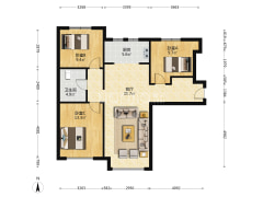 鸿坤满五唯一，高楼层，采光充足，视野开阔-涿州鸿坤理想湾南区户型图