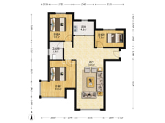 诚意出售，精装修, 明厨明卫，转角飘窗，价位可聊。-涿州K2狮子城南区户型图